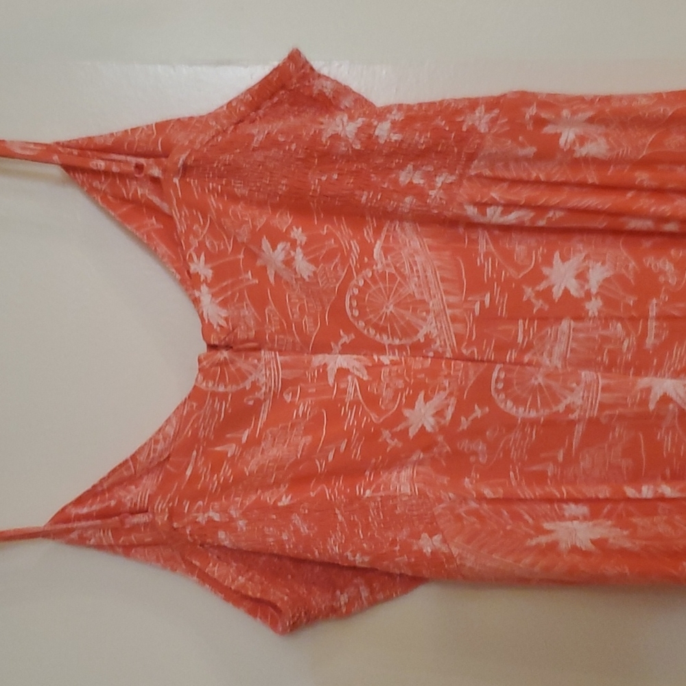 Old Navy, coral colored, XL sized summer dress. - Picture 4 of 4